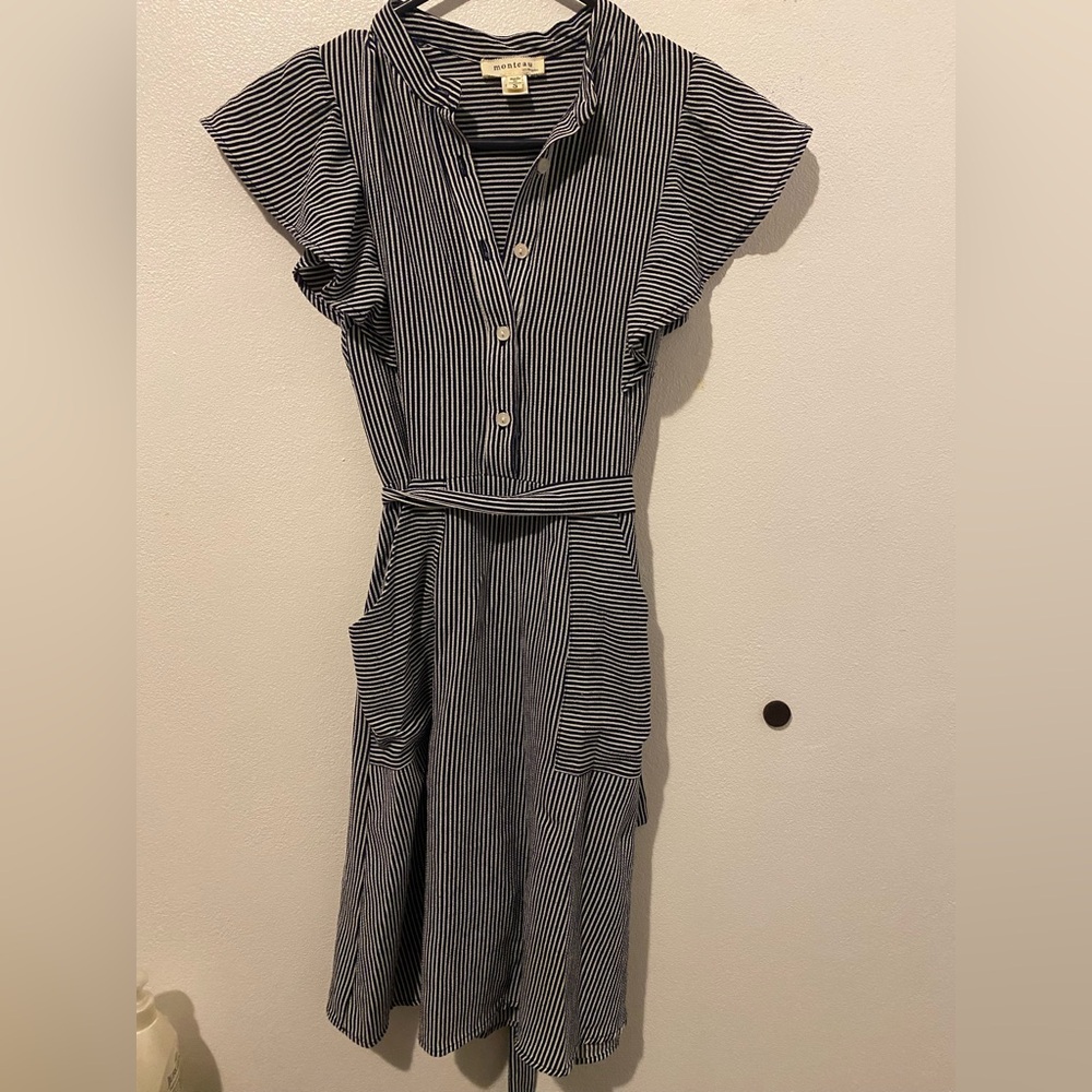 b&w stripe dress